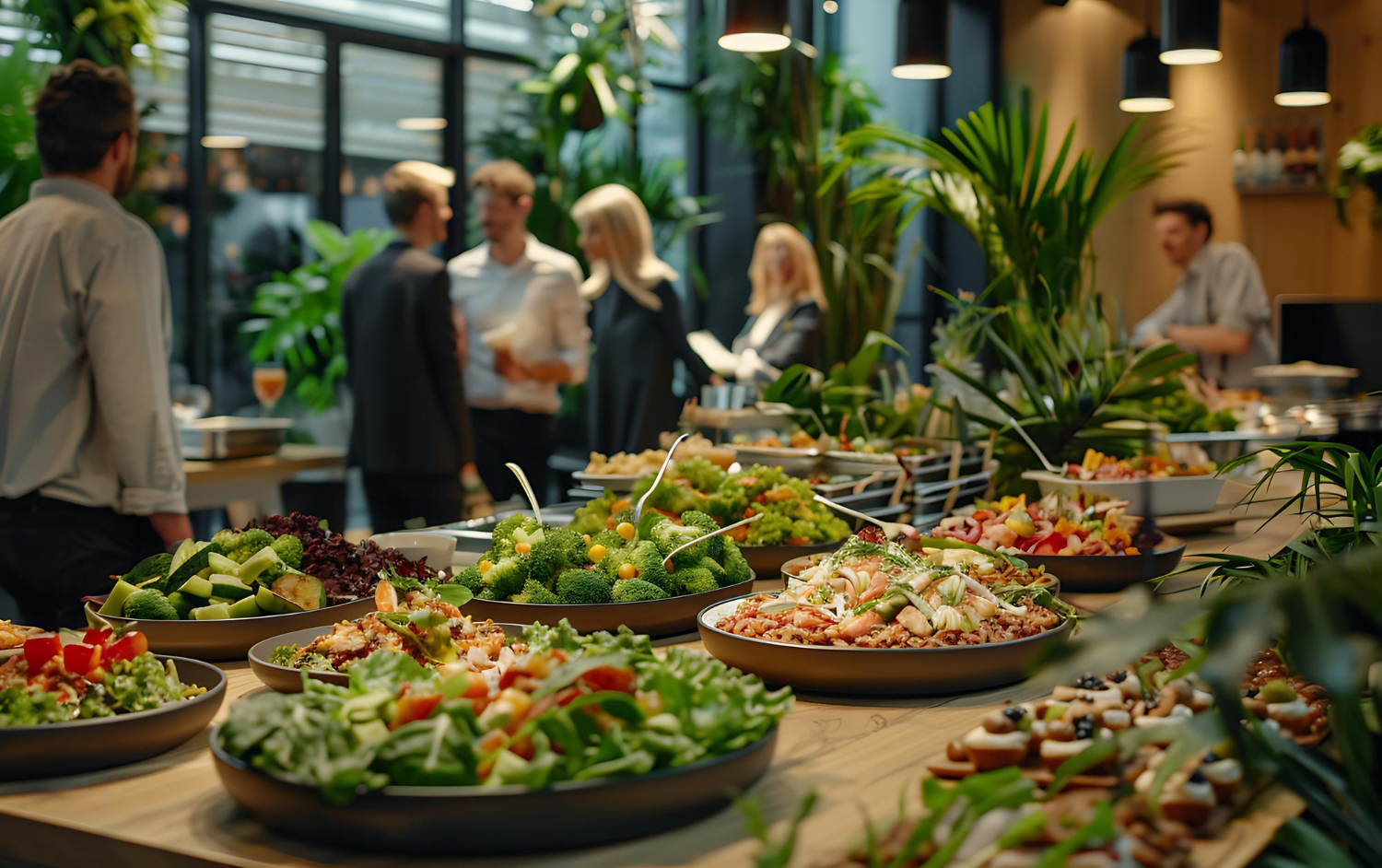 Organize healthy meals at your corporate event